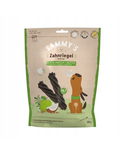 BOSCH SAMMY’S Tooth Bar Dental Snack Apfel und Granatapfel 250 g Zahnpflegemittel