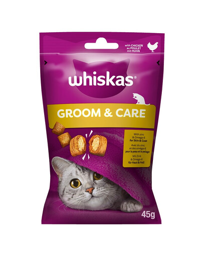 WHISKAS Zdrowy Blask 45 g przysmak z kurczakiem dla kota