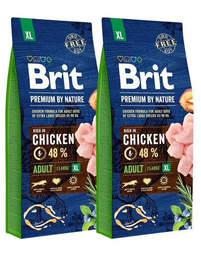 BRIT Premium By Nature Adult Extra Large XL 30 kg (2 x 15 kg)