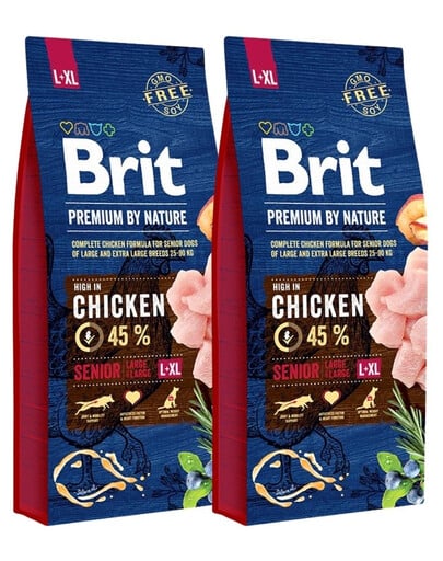 BRIT Premium By Nature Senior Large Extra Large L+XL 30 kg (2 x 15 kg)