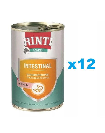 RINTI Canine Intestinal beef 12 x 400 g Rindfleisch