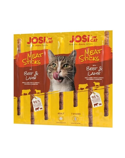 JOSERA JosiCat Meat Sticks Rind- und Lammfleischsticks für Katzen 35g