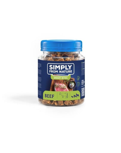 SIMPLY FROM NATURE Smart Bites mit Rindfleisch für Hunde 130 g