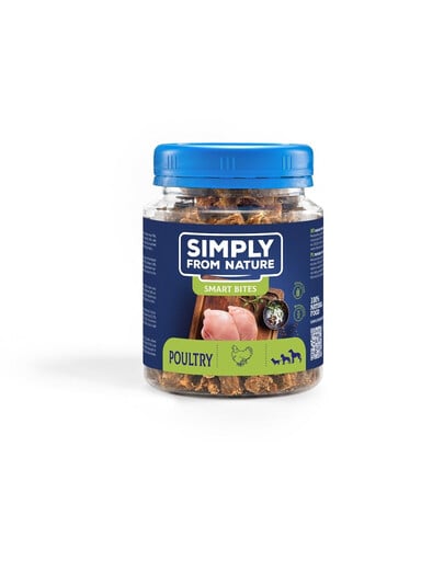 SIMPLY FROM NATURE Smart Bites mit Geflügel für Hunde 130 g