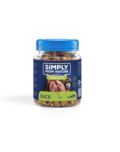 SIMPLY FROM NATURE Smart Bites mit Ente für Hunde 130 g
