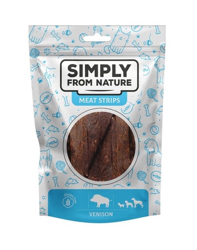 SIMPLY FROM NATURE Meat Strips Wildfleischstreifen für Hunde 80 g