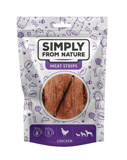 SIMPLY FROM NATURE Meat Strips Hühnerfleischstreifen für Hunde 80 g