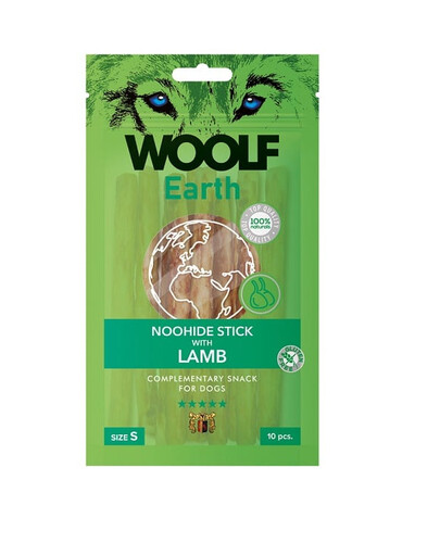 WOOLF Earth Noohide Stick with Lamb S 90g Lammstäbchen