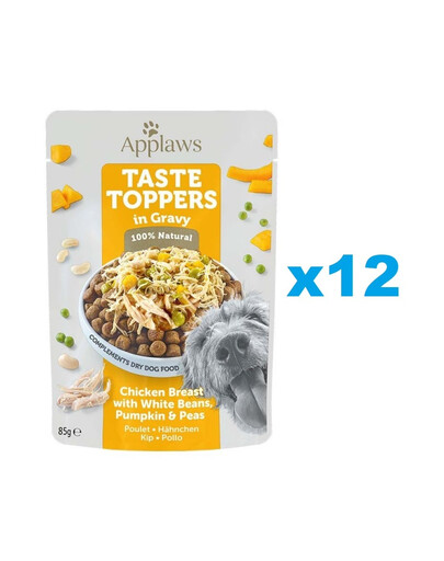APPLAWS Taste Toppers mit Huhn und Kürbis in Gelee 12x 85g