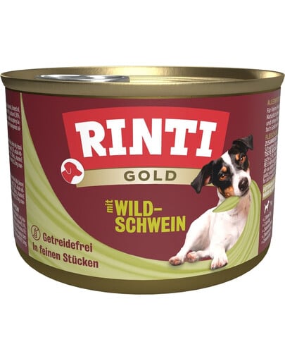 RINTI Gold Wild boar Mini Wildschwein für Hunde kleiner Rassen 185 g