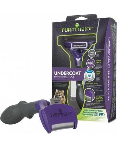 FURMINATOR Undercoat deShedding für langhaarige Katzen M/L Large