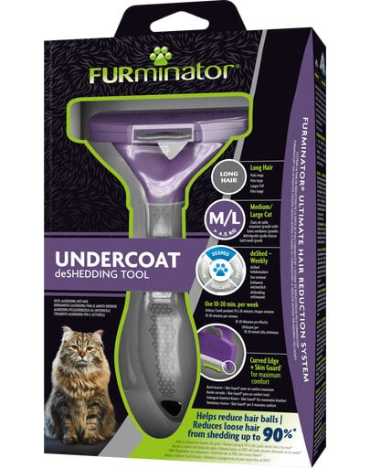 FURMINATOR Undercoat deShedding für langhaarige Katzen M/L Large