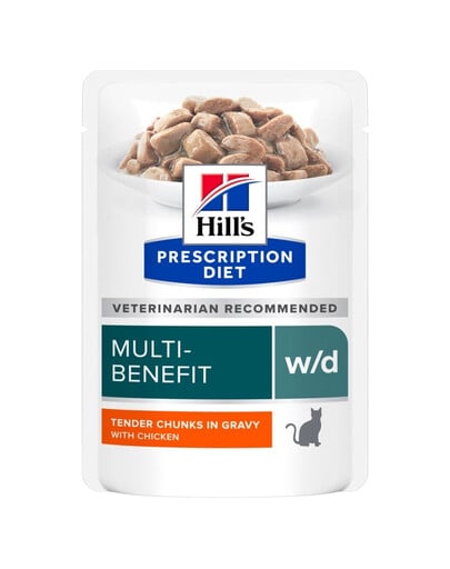 HILL'S PRESCRIPTION DIET Feline w/d Multi-Benefit Huhn 12x85 g