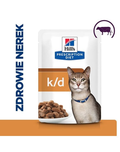 HILL'S Prescription Diet Feline k/d Rind 12x85 g