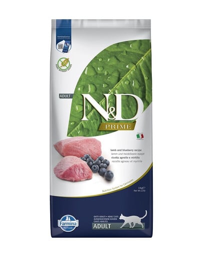 FARMINA N&D Prime Lamb & Bluberry Cat 10 kg