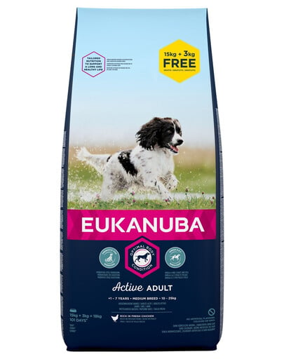 EUKANUBA Active Adult Medium Breed 18 kg