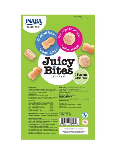 INABA Juicy Bites Knabbertaschen mit saftigem Kern in lustigen Formen 33,9 g (3x11,3 g)