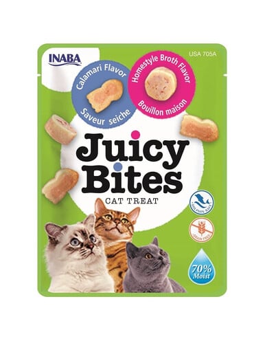 INABA Juicy Bites Knabbertaschen mit saftigem Kern in lustigen Formen 33,9 g (3x11,3 g)