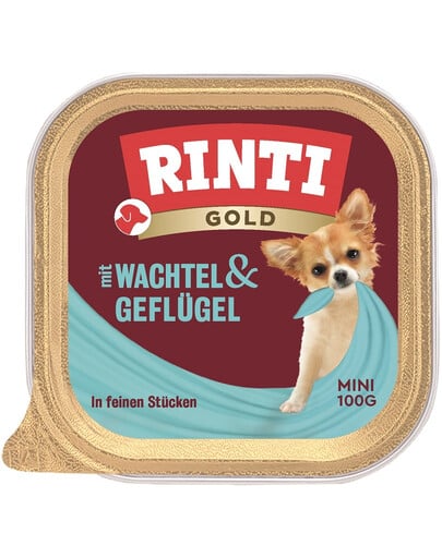 RINTI Gold Quail&Poultry Mini Wachteln und Geflügel 100 g