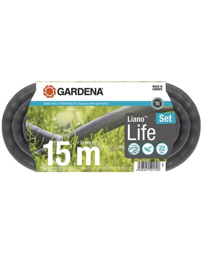 GARDENA Liano Life Textilschlauch 15 m Satz