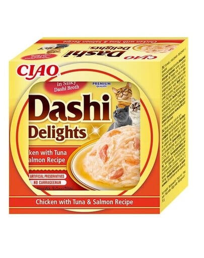 INABA Cat Dashi Delights Huhn, Thunfisch und Lachs 70 g