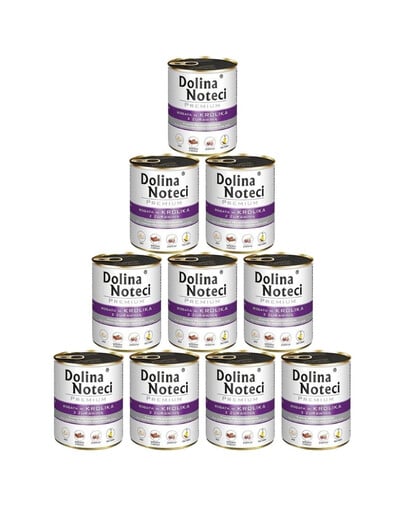 DOLINA NOTECI Premium reich an Kaninchen mit Moosbeere 10 x 800g