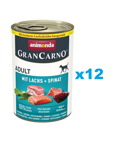 ANIMONDA GranCarno Adult Lachs und Spinat 12x400g