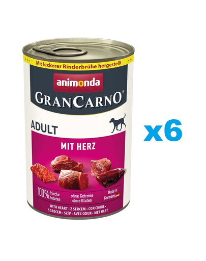 ANIMONDA GranCarno Adult Herzen 6x400g