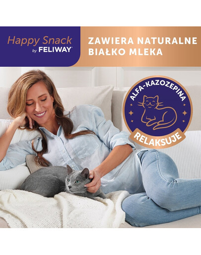 FELIWAY Happy Snack 6x15 g cremiger Snack für Katzen - relaxing