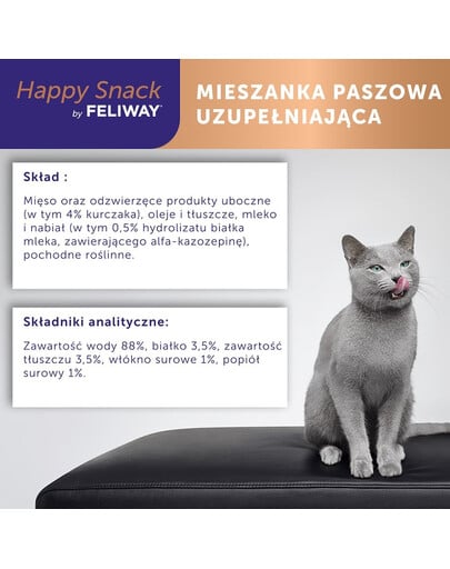 FELIWAY Happy Snack 6x15 g cremiger Snack für Katzen - relaxing