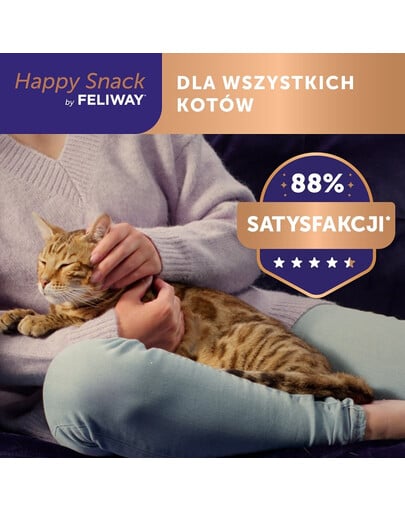 FELIWAY Happy Snack 6x15 g cremiger Snack für Katzen - relaxing