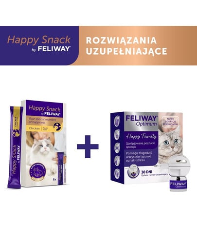 FELIWAY Happy Snack 6x15 g cremiger Snack für Katzen - relaxing