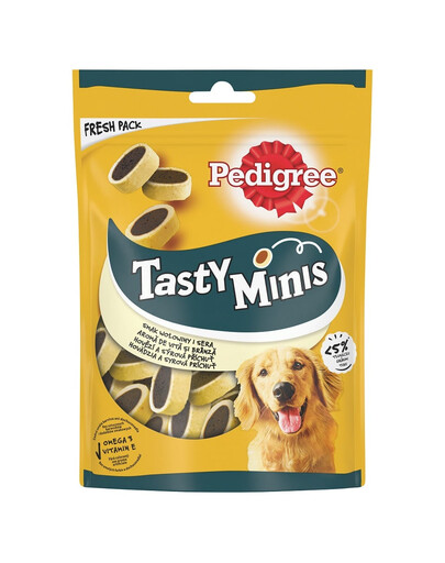 PEDIGREE Tasty Minis o smaku sera i wołowiny 140 g