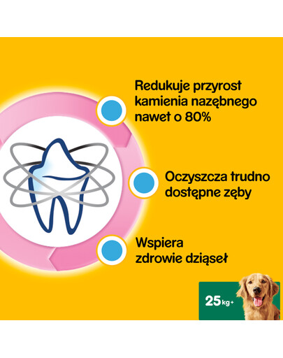 PEDIGREE DentaStix (große Rassen) Zahnsnack für Hunde 28 Stk. - 4x 270g