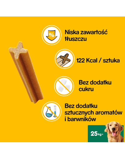 PEDIGREE DentaStix (große Rassen) Zahnsnack für Hunde 28 Stk. - 4x 270g