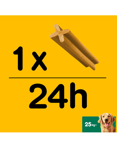 PEDIGREE DentaStix (große Rassen) Zahnsnack für Hunde 28 Stk. - 4x 270g