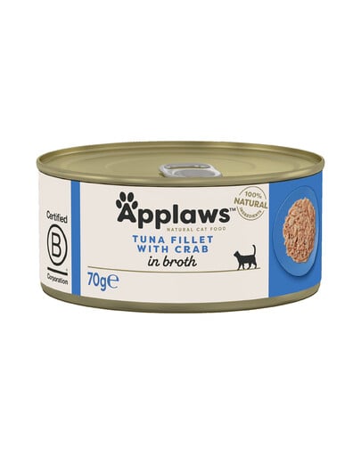 APPLAWS Cat Adult Tuna with Crab in Broth 70g Thunfisch und Krabben in Brühe