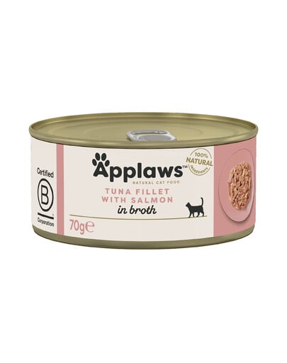 APPLAWS Cat Adult Tuna with Salmon in Broth Thunfisch mit Lachs in Brühe 70g