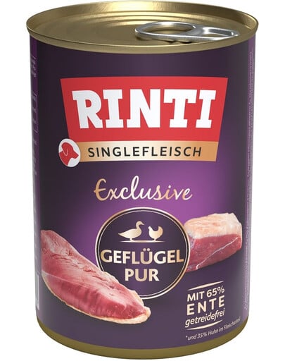 RINTI Singlefleisch Exclusive Poultry Pure Monoprotein Geflügel 400 g