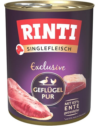 RINTI Singlefleisch Exclusive Poultry Pure Monoprotein Geflügel 800 g