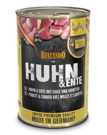 BELCANDO HUHN & ENTE MIT HIRSE & KAROTTEN 400 g