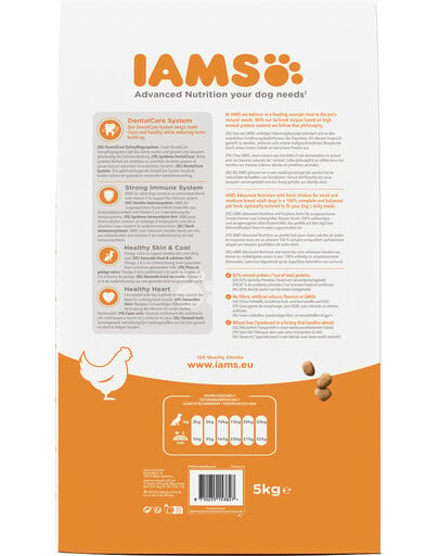 IAMS for Vitality für Hunde kleiner und mittelgroßer Rassen mit frischem Huhn 5 kg