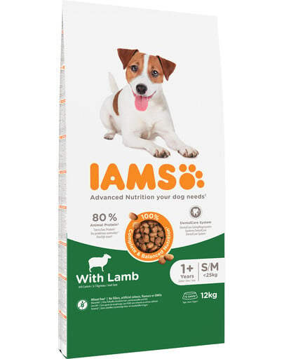 IAMS For Vitality Adult Small & Medium Breed Lamb 12 kg