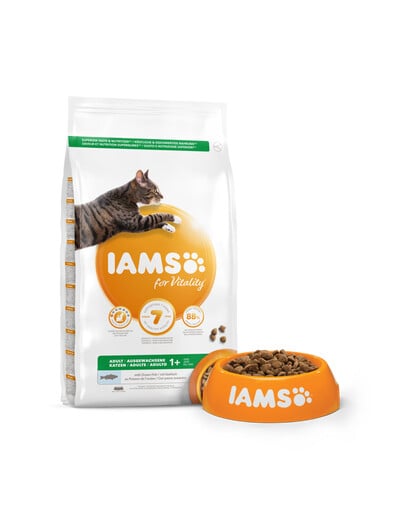 IAMS for Vitality mit Meeresfischen für ausgewachsene Katzen 3 kg