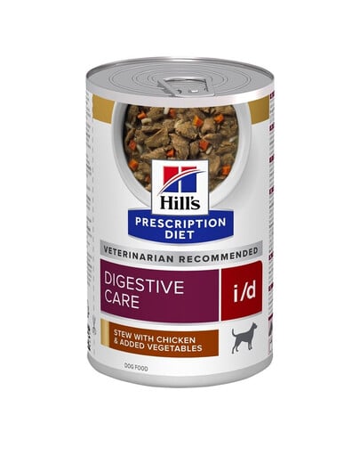 HILL'S Prescription Diet Canine i/d Digestive Care Stew mit Hühnerfleisch und Gemüse 354 g aus der Dose