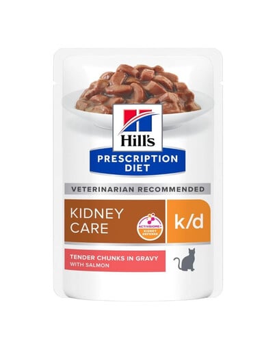 HILL'S Prescription Diet Feline k/d Kidney Care mit Lachs 12x85 g