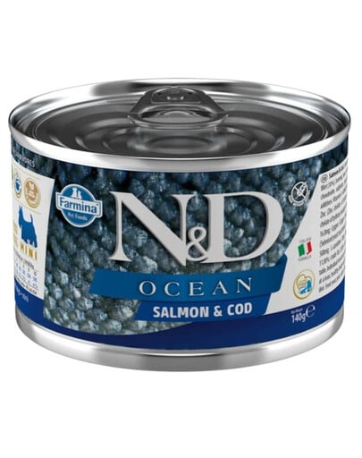 FARMINA N&D Ocean Dog Salmon, codfish 140 g