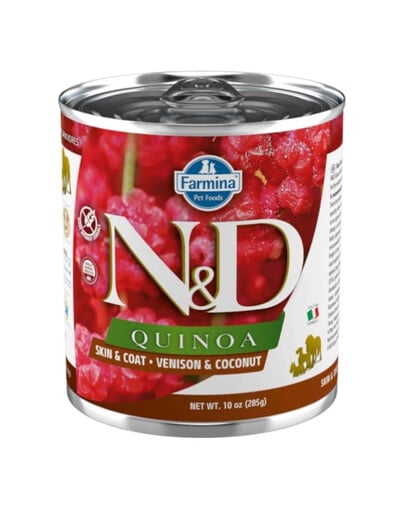 FARMINA N&D Quinoa Dog Venison, coconut 285 g