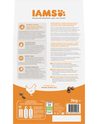 IAMS for Vitality Kitten mit frischem Hühnerfleisch 3 kg