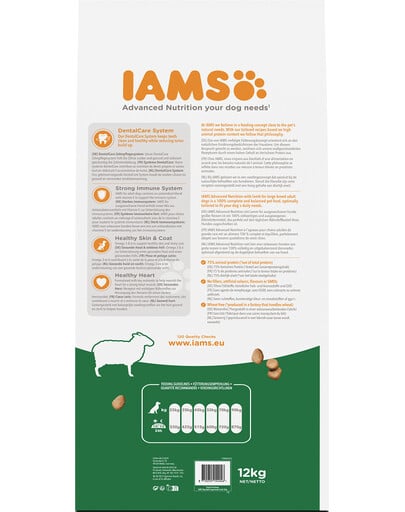 IAMS For Vitality Adult Large Breed Lamb 12 kg